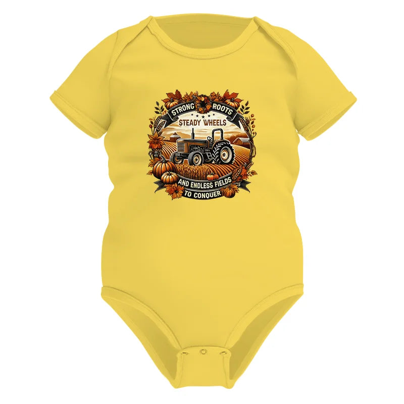 Thanksgiving Farmer Endless Fields To Conquer 1 - Infant Fine Jersey Bodysuit