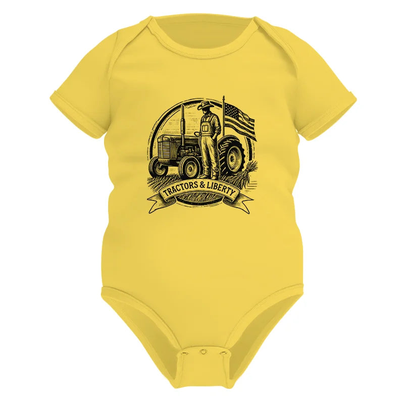 Image of Tractors And Liberty - Infant Fine Jersey Bodysuit