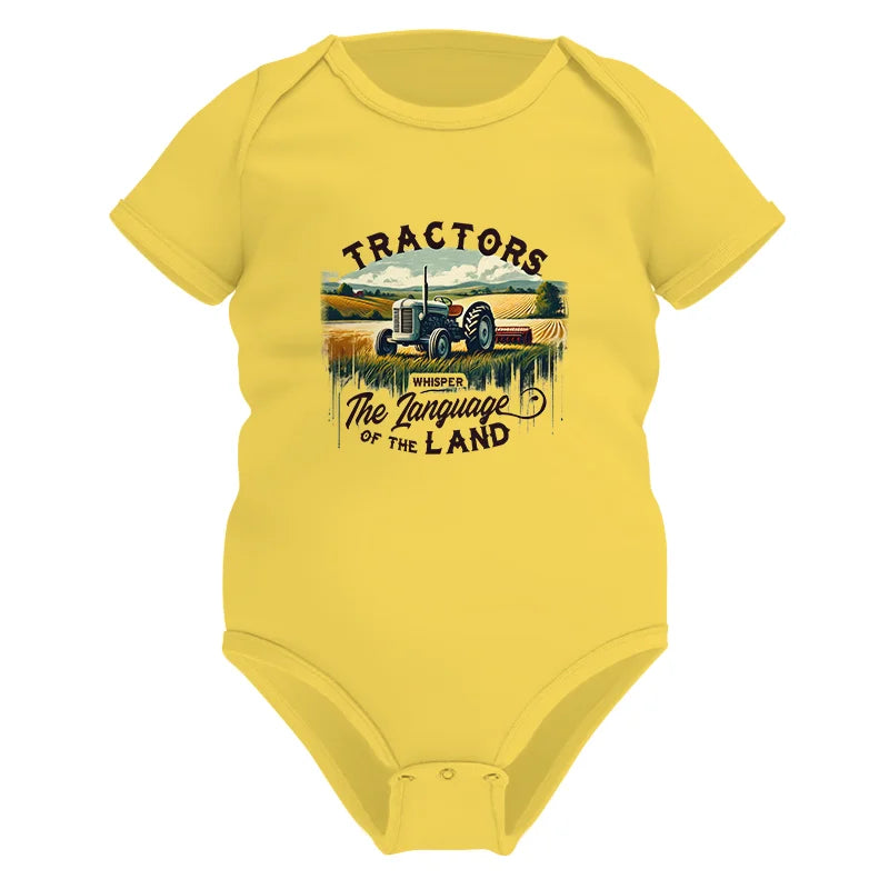 Tractors Whisper The Language Of The Land 2 - Infant Fine Jersey Bodysuit