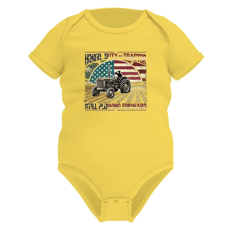 Veteran Farmer Honor Duty And A Tractor 1 - Infant Fine Jersey Bodysuit