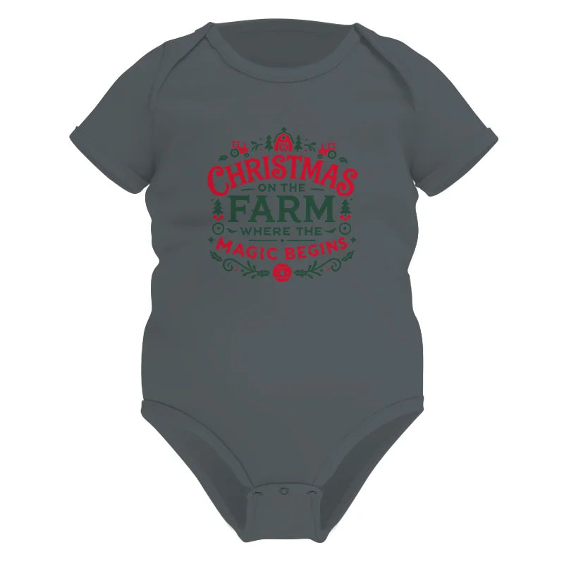 Christmas on the Farm Where the Magic Begins! 1 - Infant Fine Jersey Bodysuit