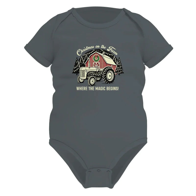 Christmas on the Farm Where the Magic Begins! 3 - Infant Fine Jersey Bodysuit