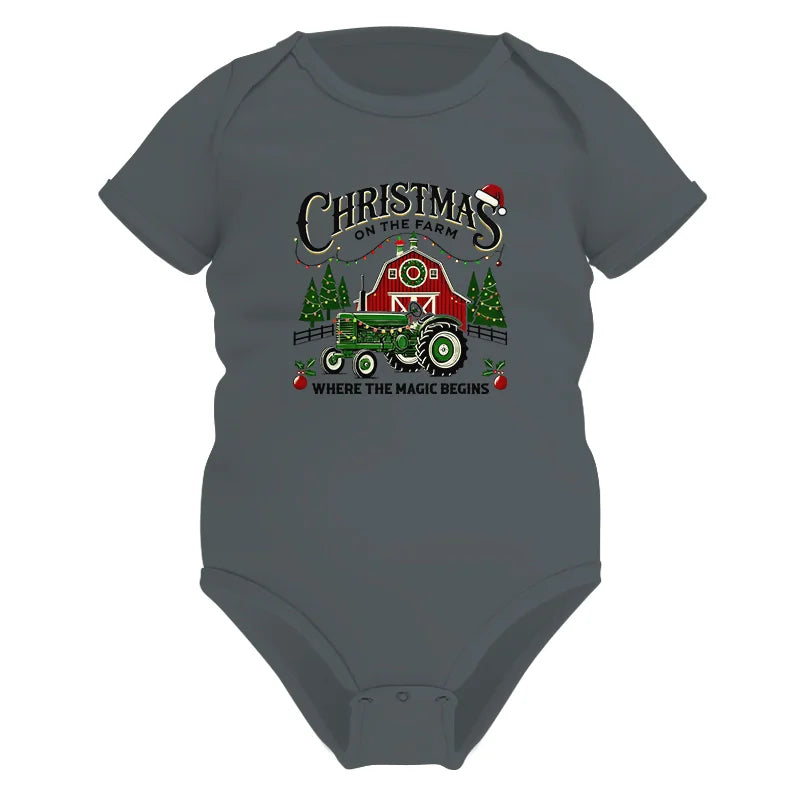 Christmas on the Farm Where the Magic Begins! 5 - Infant Fine Jersey Bodysuit