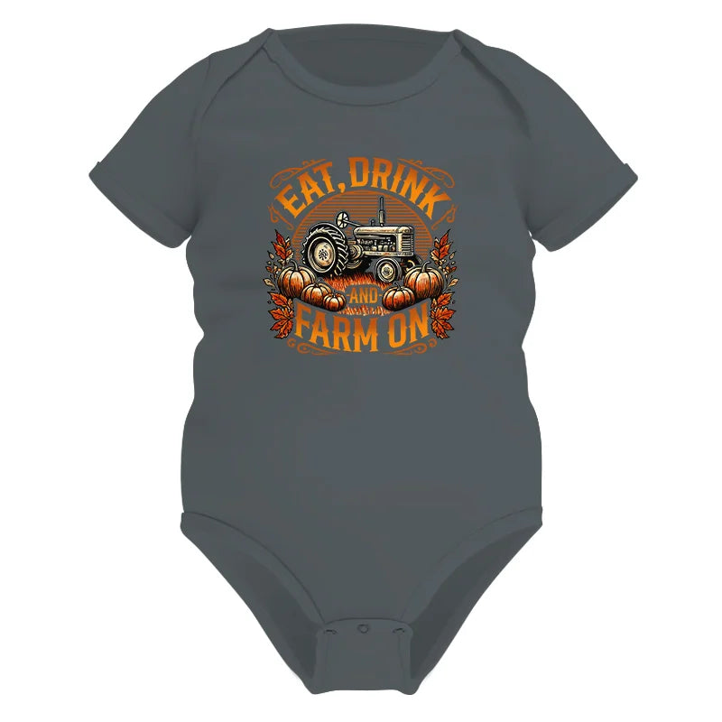 Image of Eat Drink and Farm On 2 - Infant Fine Jersey Bodysuit