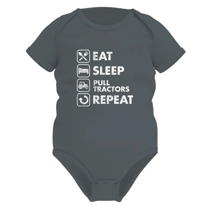 Eat Sleep Pull Tractors Repeat - Infant Fine Jersey Bodysuit