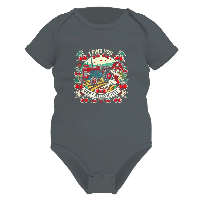 Image of I Find You Very Attractive Red Cherry - Infant Fine Jersey Bodysuit