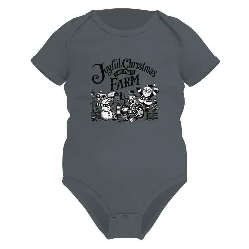 Image of Joyful Christmas On The Farm 1 - Infant Fine Jersey Bodysuit