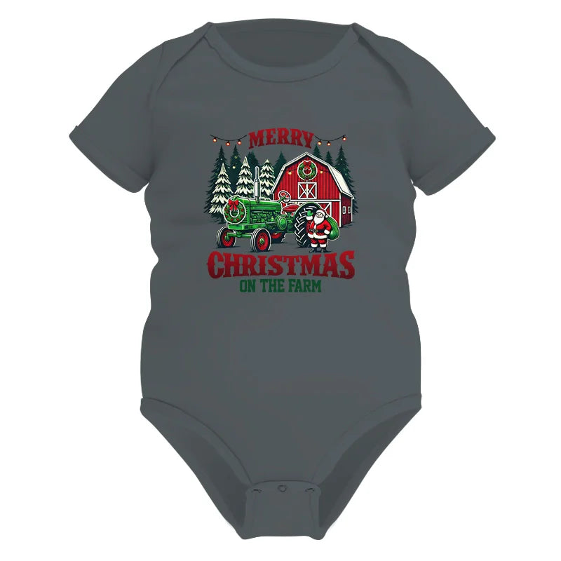 Merry Christmas On The Farm 3 - Infant Fine Jersey Bodysuit