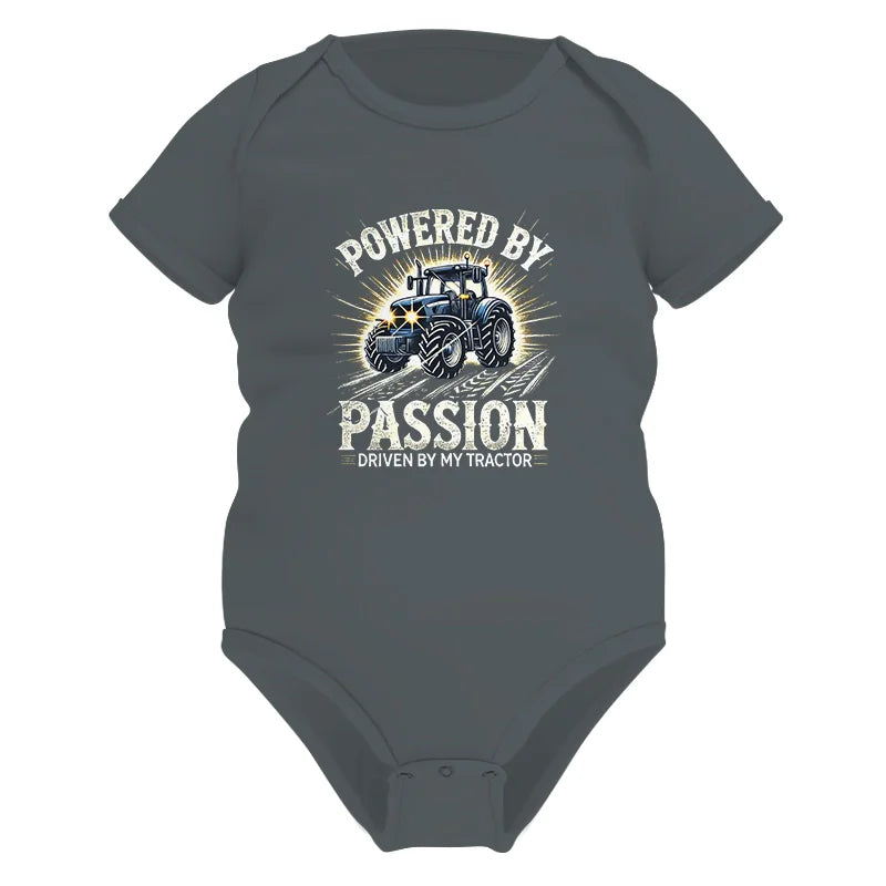 Powered By Passion Driven By My Tractor - Infant Fine Jersey Bodysuit