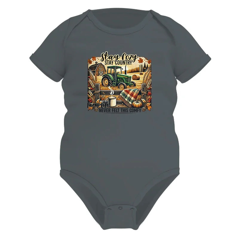 Stay Cozy_Stay Country_Farm Life Never Felt This Comfy 2 - Infant Fine Jersey Bodysuit