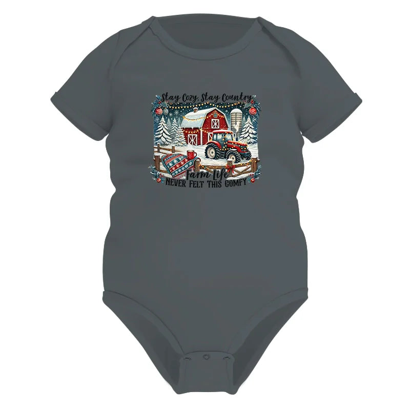 Stay Cozy_Stay Country_Farm Life Never Felt This Comfy 3 - Infant Fine Jersey Bodysuit