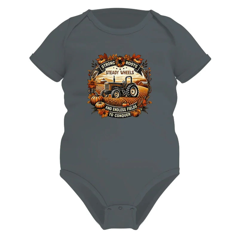 Thanksgiving Farmer Endless Fields To Conquer 1 - Infant Fine Jersey Bodysuit