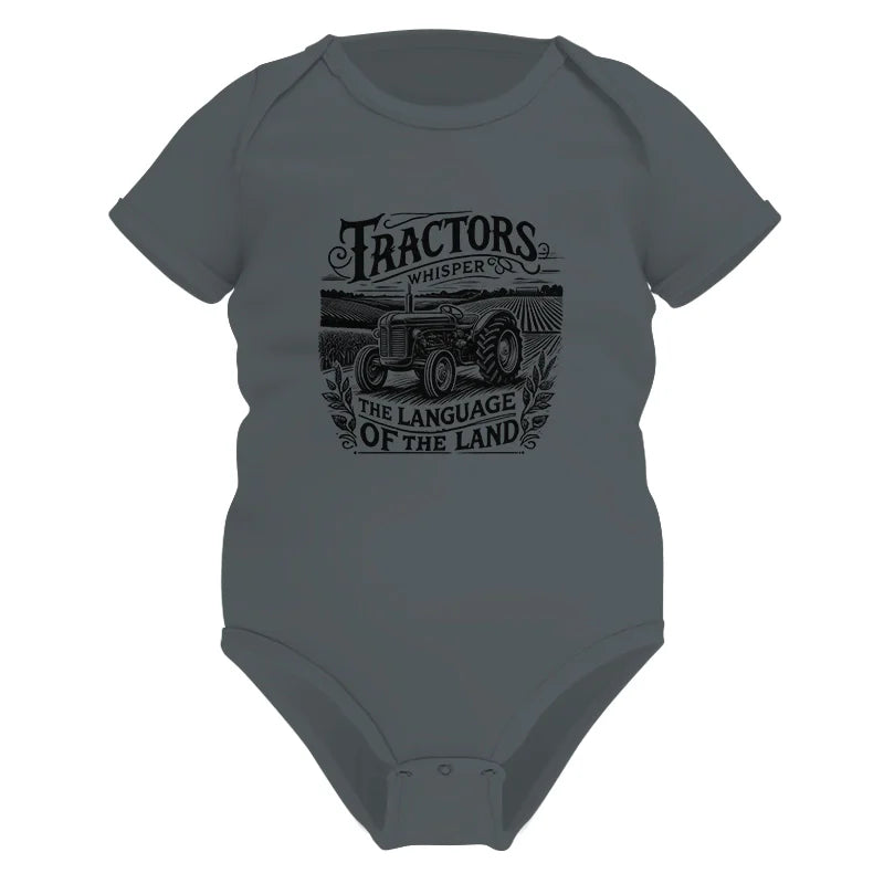 Tractors Whisper The Language Of The Land 1 - Infant Fine Jersey Bodysuit