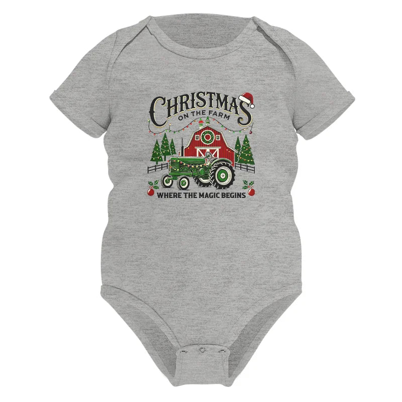 Christmas on the Farm Where the Magic Begins! 5 - Infant Fine Jersey Bodysuit