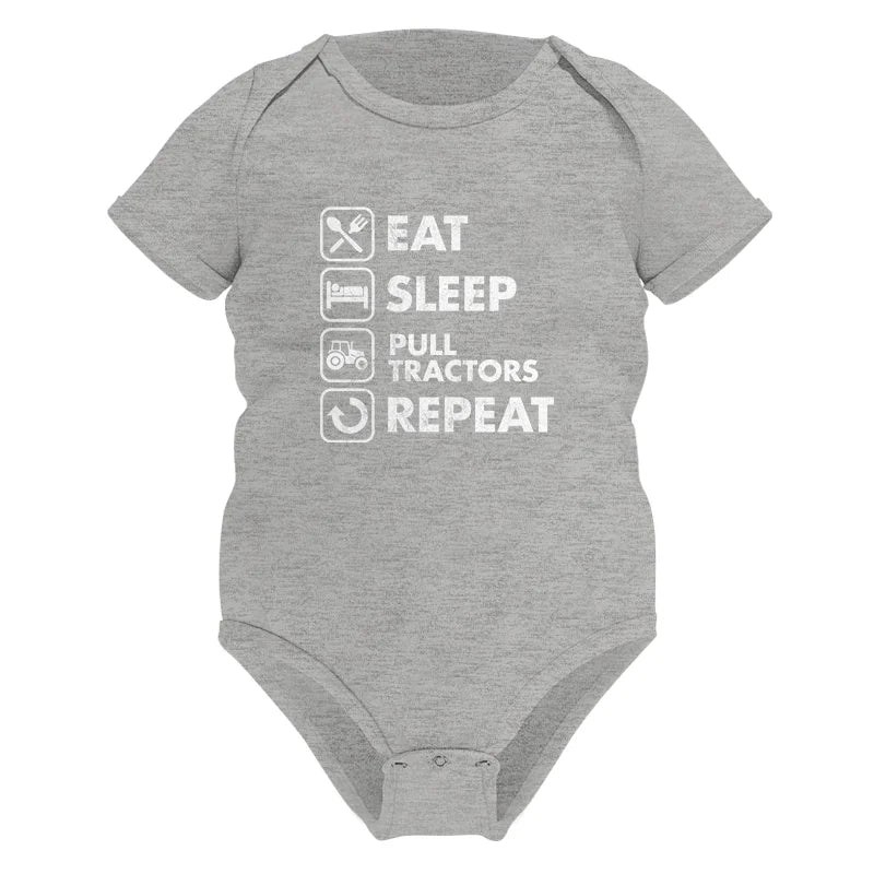 Eat Sleep Pull Tractors Repeat - Infant Fine Jersey Bodysuit