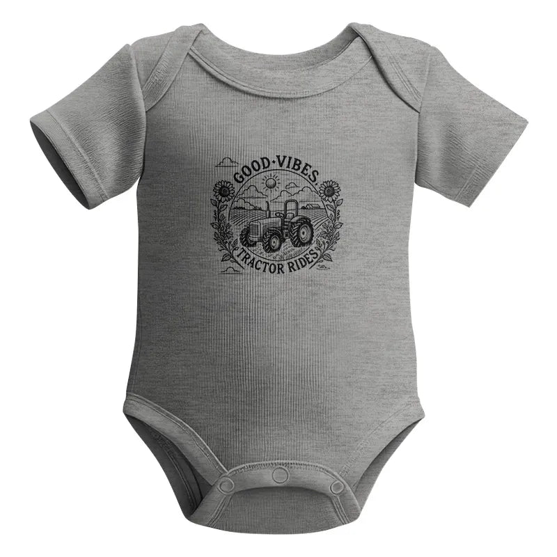 Good Vibes Tractor Rides - Infant Fine Jersey Bodysuit