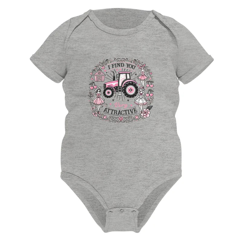 Image of I Find You Very Attractive Pink Cherry - Infant Fine Jersey Bodysuit