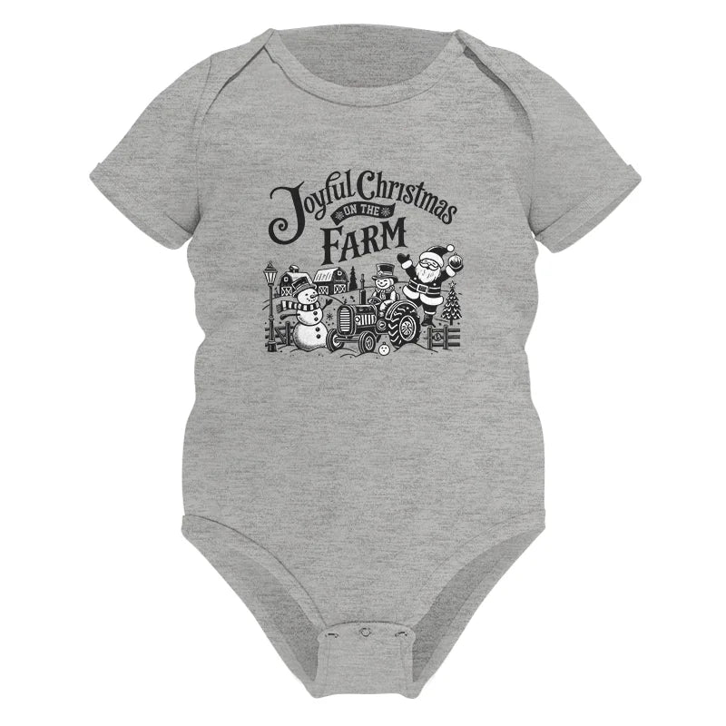 Image of Joyful Christmas On The Farm 1 - Infant Fine Jersey Bodysuit