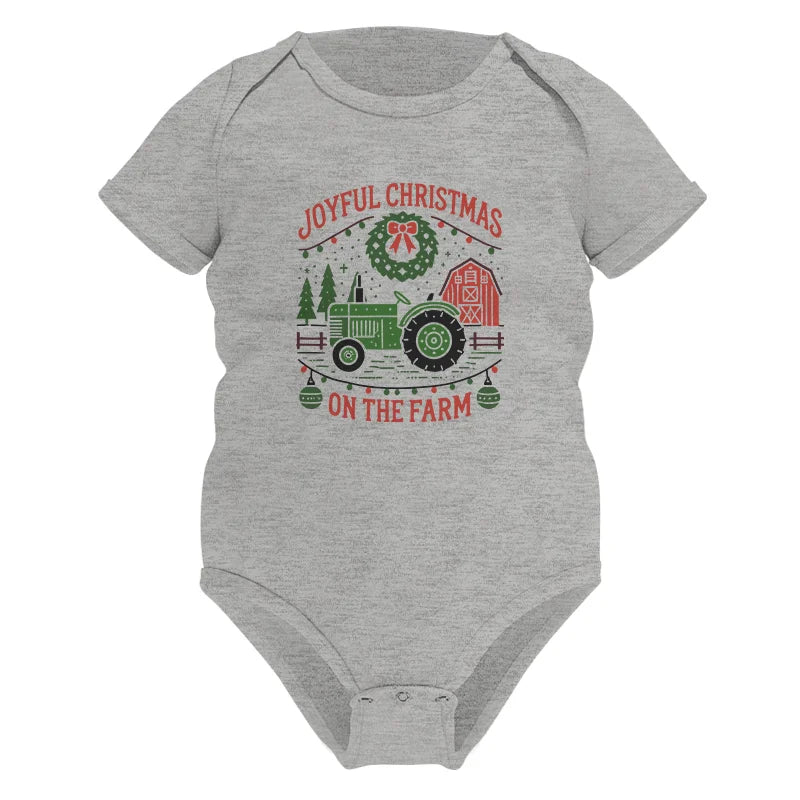 Image of Joyful Christmas On The Farm 3 - Infant Fine Jersey Bodysuit