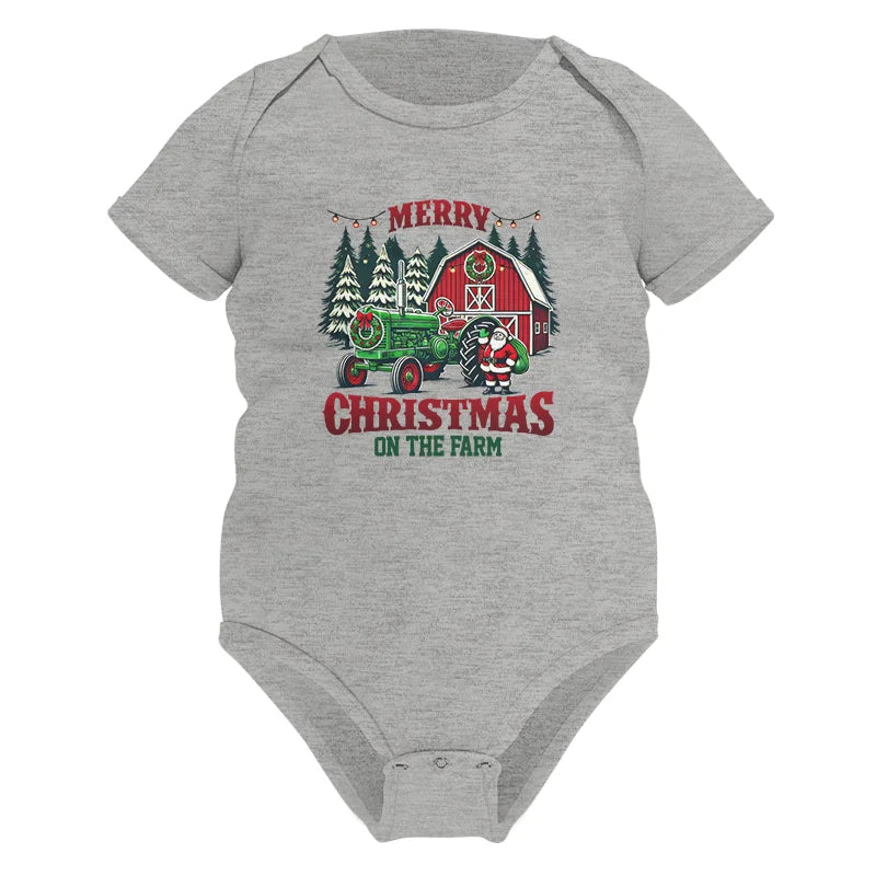 Merry Christmas On The Farm 3 - Infant Fine Jersey Bodysuit