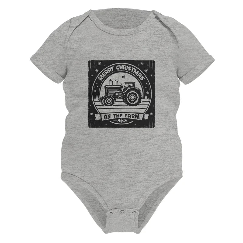 Image of Merry Chritmas On The Farm 5 - Infant Fine Jersey Bodysuit