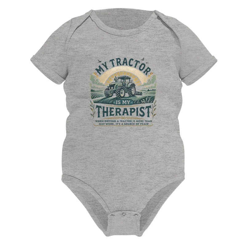 Image of My Tractor Is My Therapist - Infant Fine Jersey Bodysuit