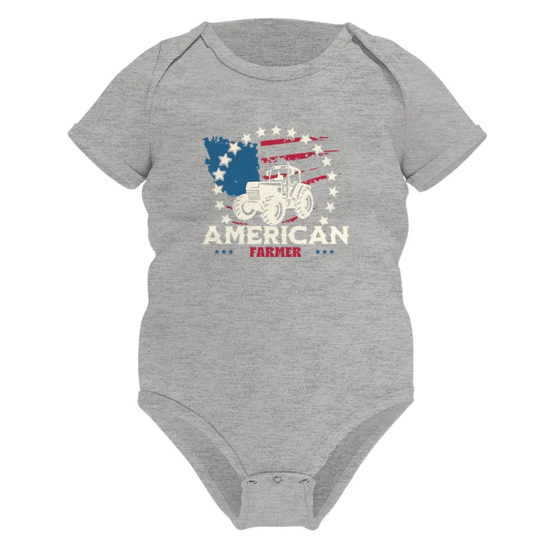 Proud To Be An American Farmer Citizen Veteran - Infant Fine Jersey Bodysuit