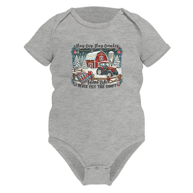 Stay Cozy_Stay Country_Farm Life Never Felt This Comfy 3 - Infant Fine Jersey Bodysuit