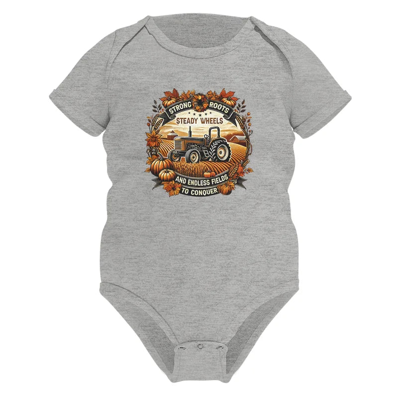 Thanksgiving Farmer Endless Fields To Conquer 1 - Infant Fine Jersey Bodysuit