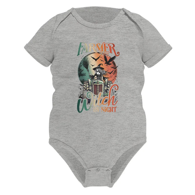 Tractor Halloween Farmer By Day Witch By Night - Infant Fine Jersey Bodysuit