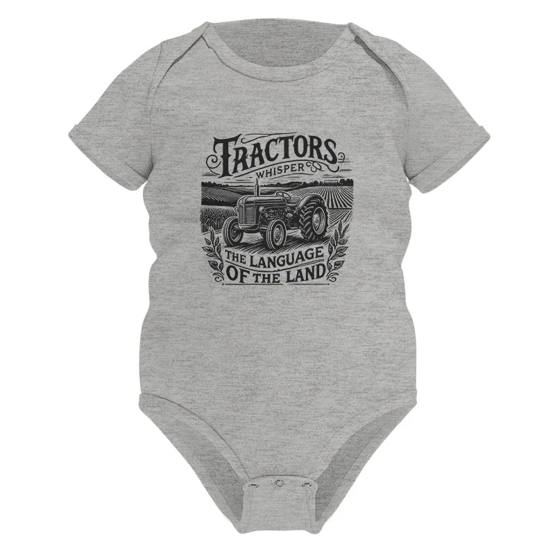 Tractors Whisper The Language Of The Land 1 - Infant Fine Jersey Bodysuit