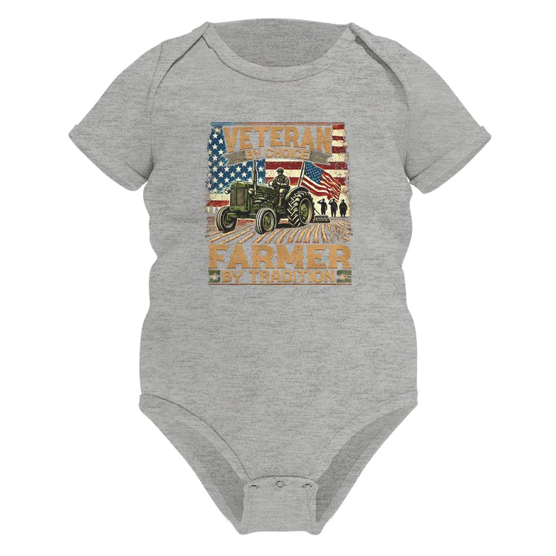 Veteran Farmer Veteran By Choice_Farmer By Tradition - Infant Fine Jersey Bodysuit