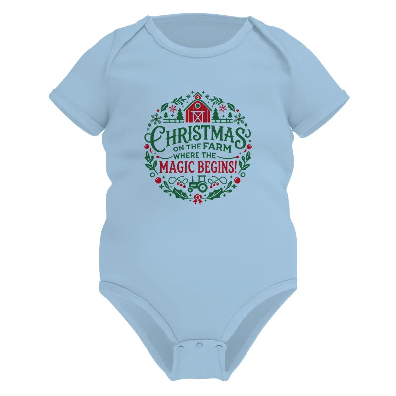 Image of Christmas on the Farm Where the Magic Begins! 2 - Infant Fine Jersey Bodysuit