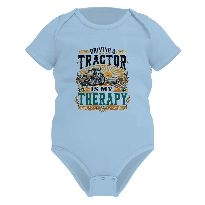 Driving A Tractor Is My Therapy - Infant Fine Jersey Bodysuit