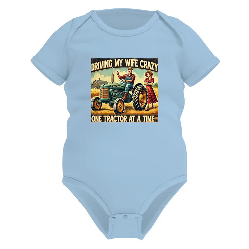 Driving My Wife Crazy One Tractor At A Time - Infant Fine Jersey Bodysuit