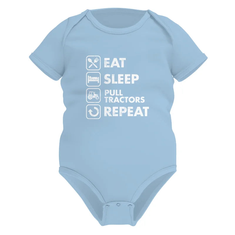 Eat Sleep Pull Tractors Repeat - Infant Fine Jersey Bodysuit