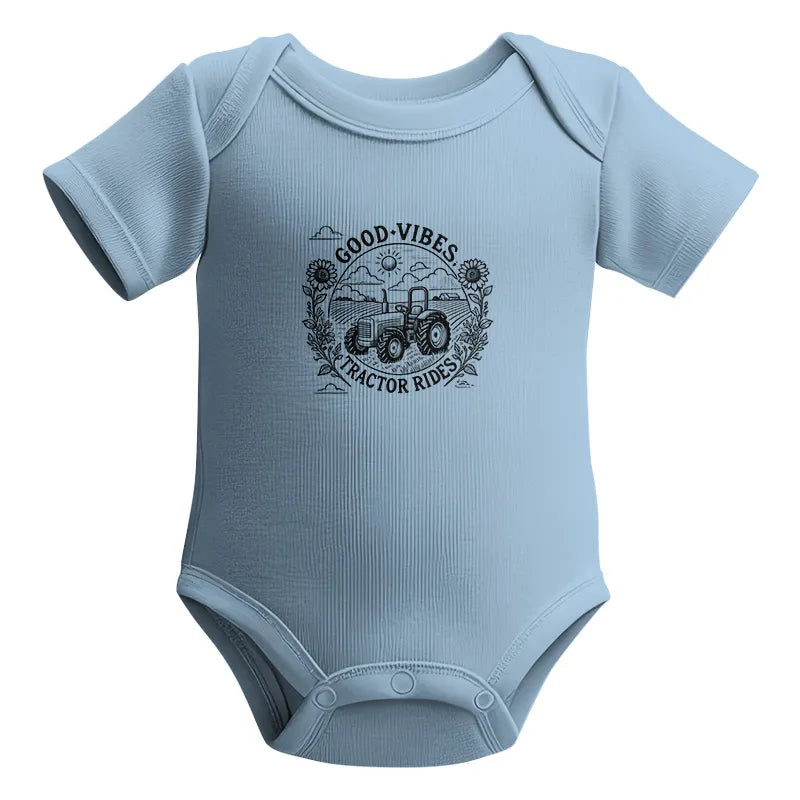 Image of Good Vibes Tractor Rides - Infant Fine Jersey Bodysuit