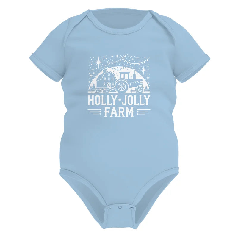 Image of Holly Jolly Farm 2 - Infant Fine Jersey Bodysuit