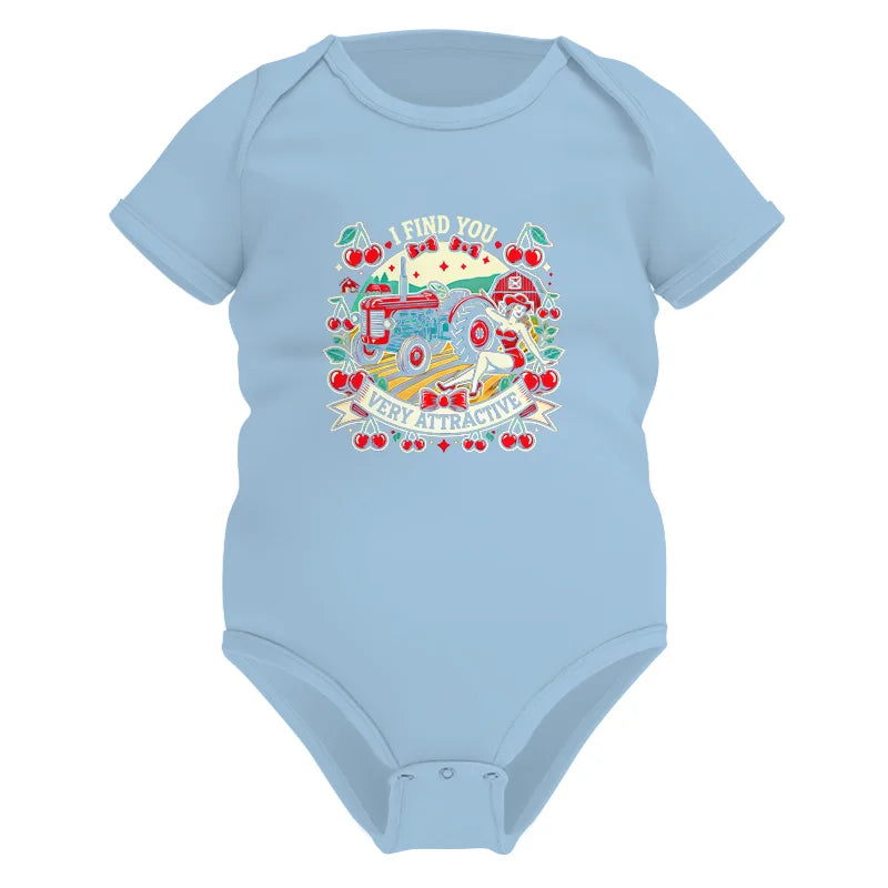 Image of I Find You Very Attractive Red Cherry - Infant Fine Jersey Bodysuit