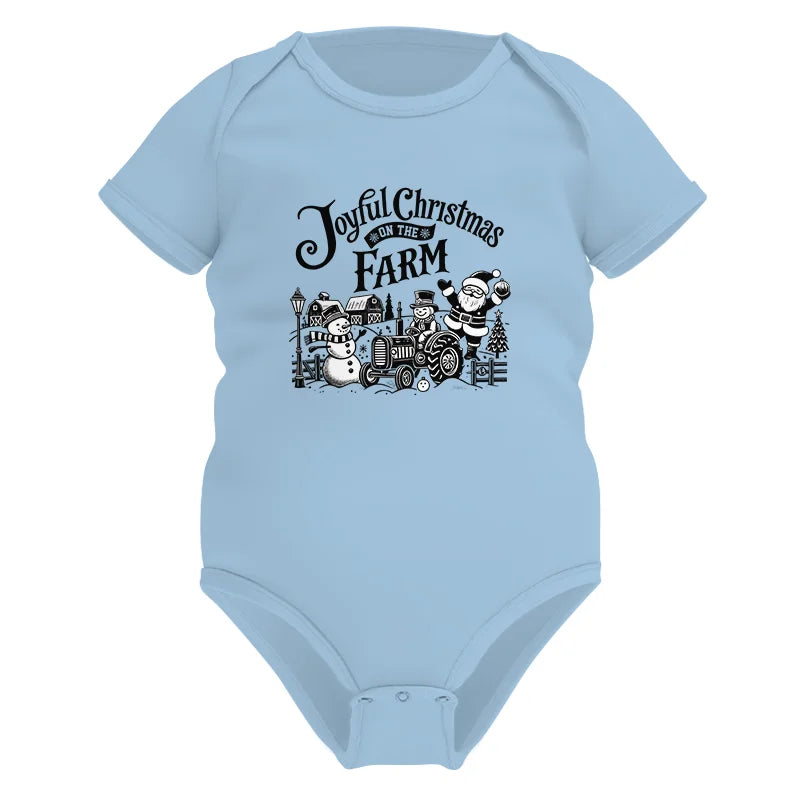 Image of Joyful Christmas On The Farm 1 - Infant Fine Jersey Bodysuit