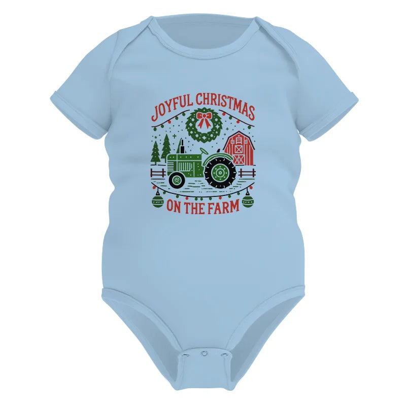 Image of Joyful Christmas On The Farm 3 - Infant Fine Jersey Bodysuit