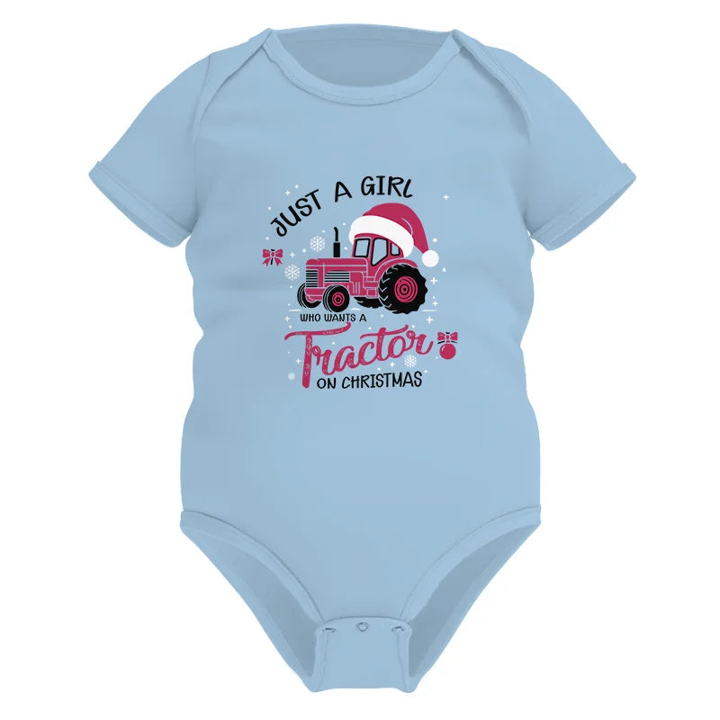 Just A Girl Who Want A Tractor On Christmas - Infant Fine Jersey Bodysuit