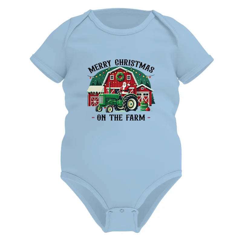 Merry Christmas On The Farm 1 - Infant Fine Jersey Bodysuit