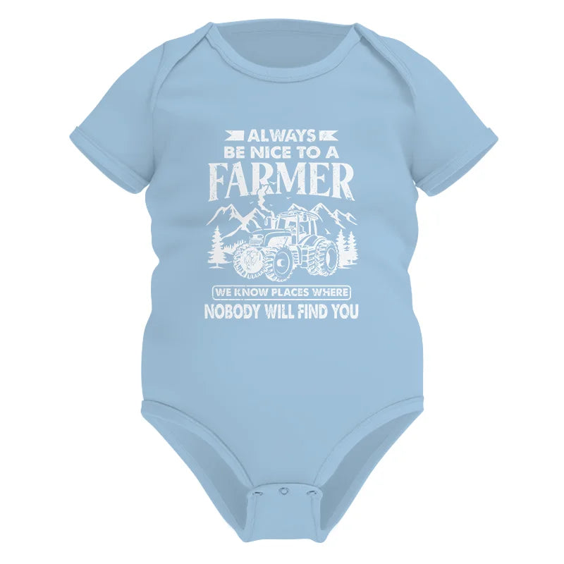 Nice Farmer Funny Tractor Rancher Farming - Infant Fine Jersey Bodysuit