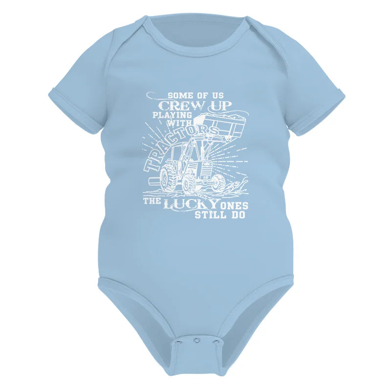 Some Of Us Grew Up Playing With Tractors 1 - Infant Fine Jersey Bodysuit