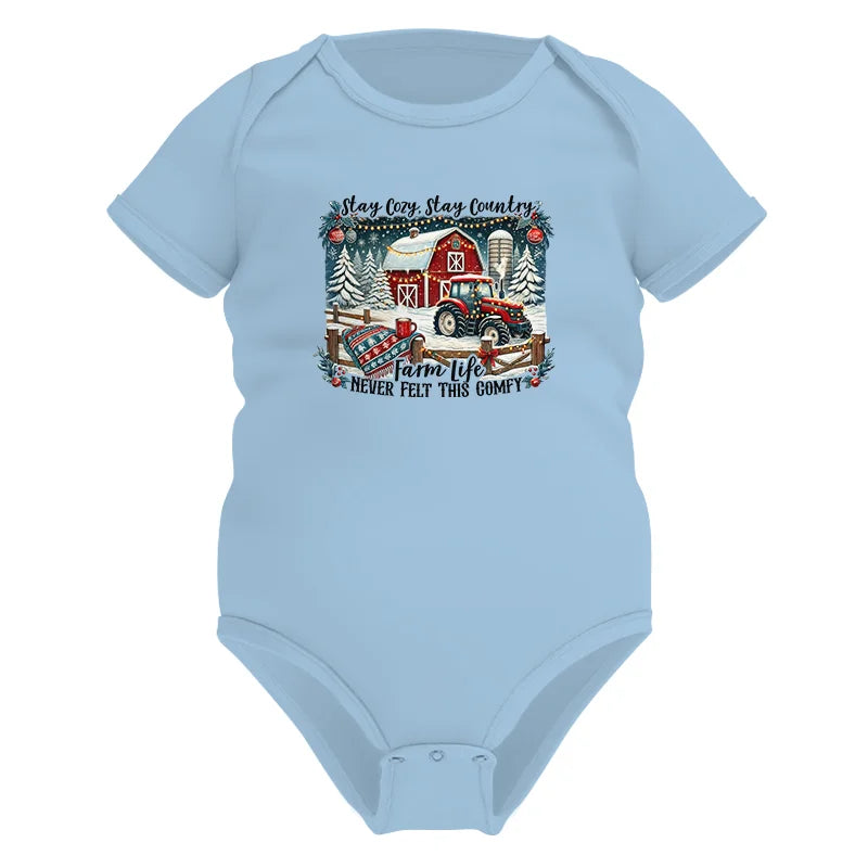 Stay Cozy_Stay Country_Farm Life Never Felt This Comfy 3 - Infant Fine Jersey Bodysuit