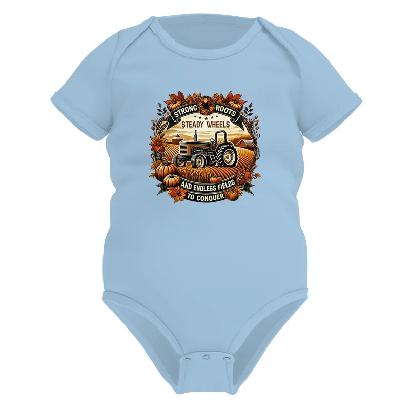 Thanksgiving Farmer Endless Fields To Conquer 1 - Infant Fine Jersey Bodysuit