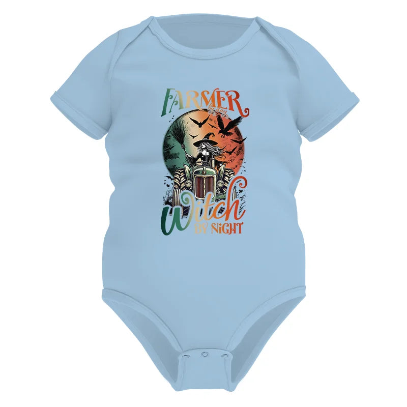 Tractor Halloween Farmer By Day Witch By Night - Infant Fine Jersey Bodysuit