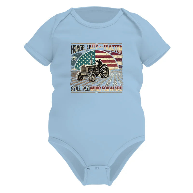 Veteran Farmer Honor Duty And A Tractor 1 - Infant Fine Jersey Bodysuit