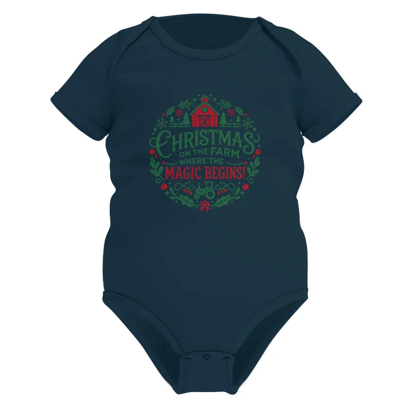 Christmas on the Farm Where the Magic Begins! 2 - Infant Fine Jersey Bodysuit